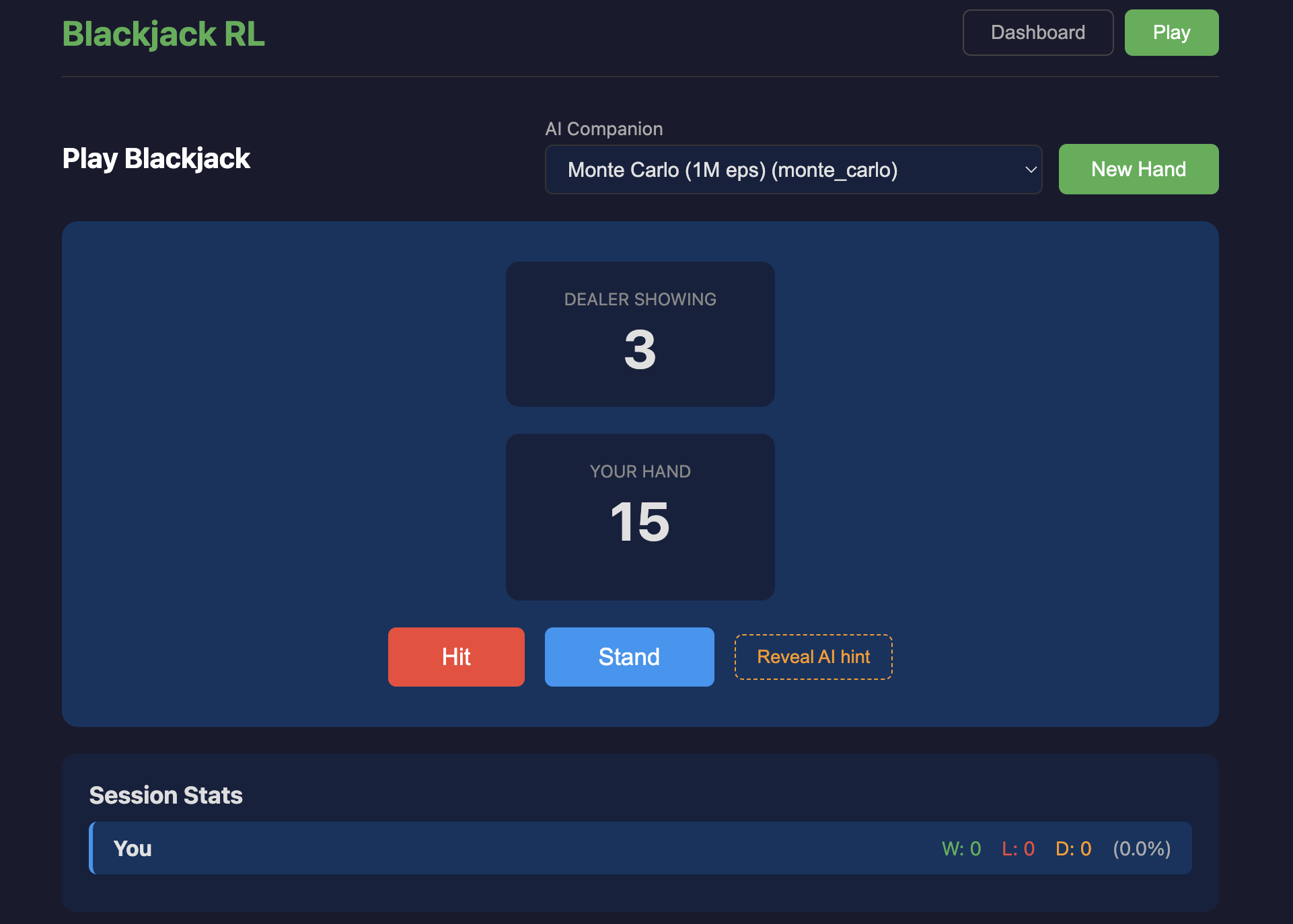 Blackjack-RL